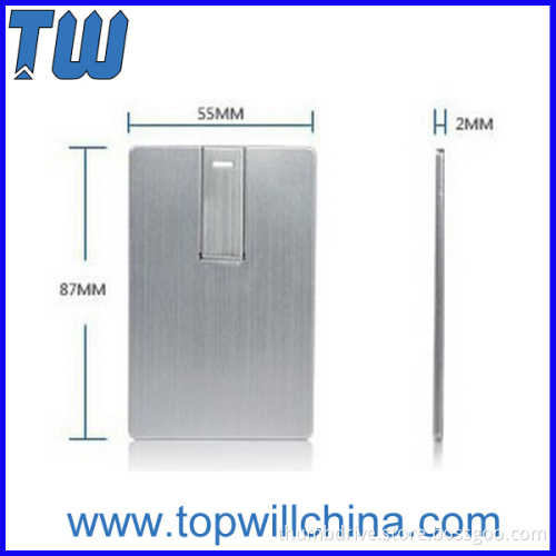 Full Metal 64GB Usb Flash Drive Pocket Card